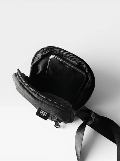 Bolso Pechera hombre mini  Portacelular Manos Libres Carriel Spor Negro Unisex (Oslo)