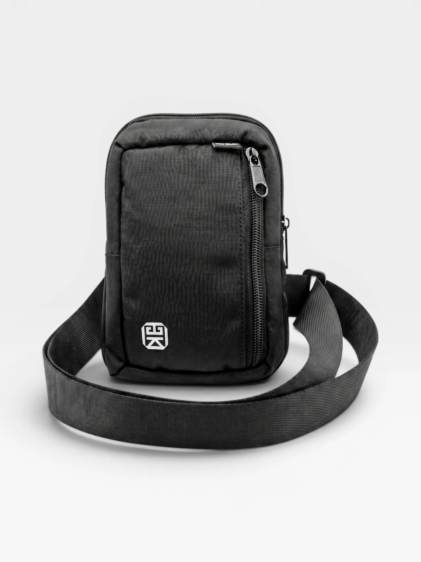 Bolso Pechera hombre mini  Portacelular Manos Libres Carriel Spor Negro Unisex (Oslo)