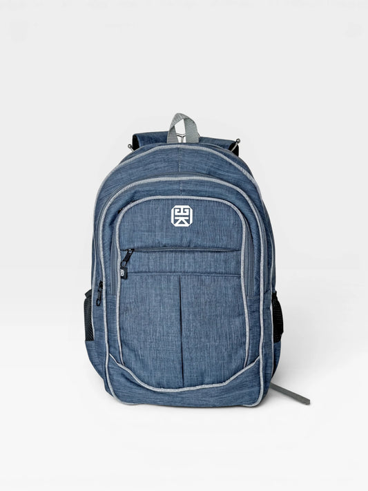 Bolso Morral Grande para portatil - Negro y Azul (Owen)