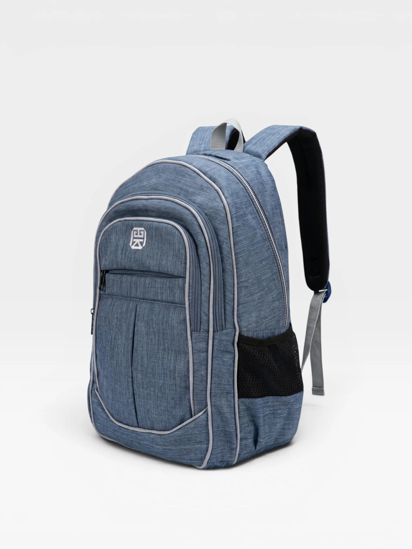 Bolso Morral Grande para portatil - Negro y Azul (Owen)