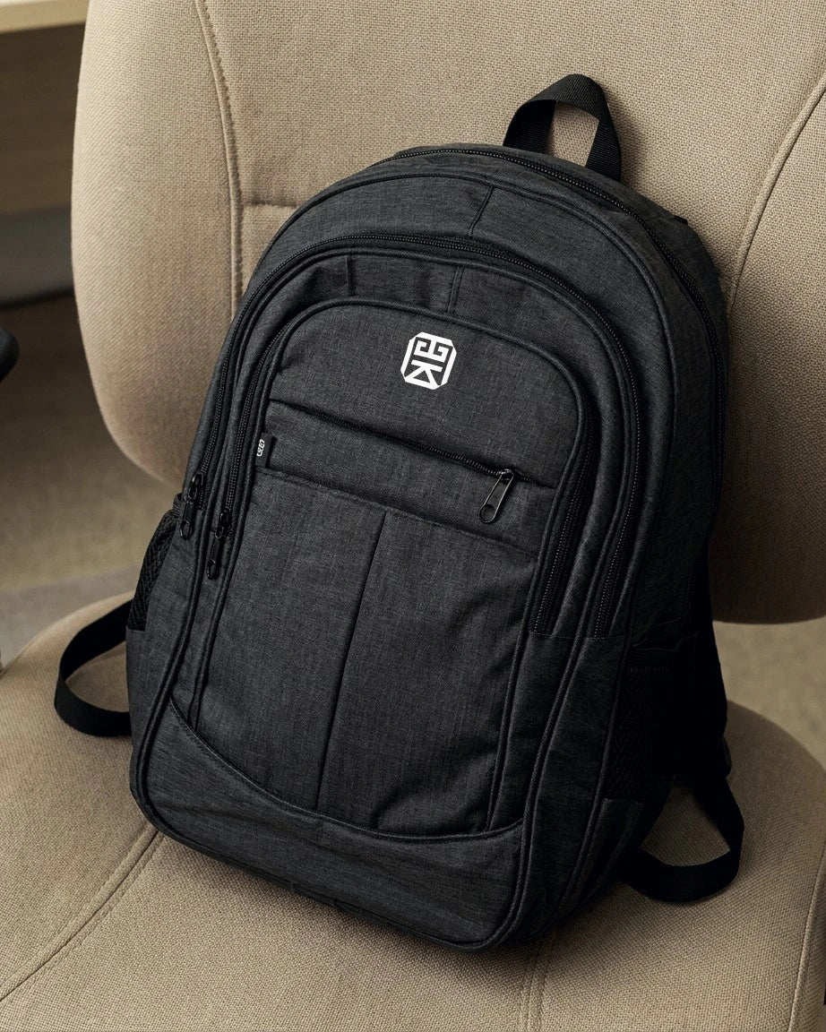 Bolso Morral Grande para portatil - Negro y Azul (Owen)