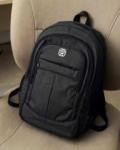 Bolso Morral Grande para portatil - Negro y Azul (Owen)