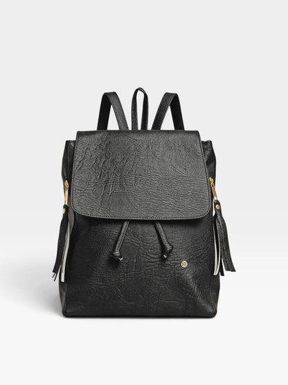 Morral Casual Doble Compartimento con Solapa — Pace Negro