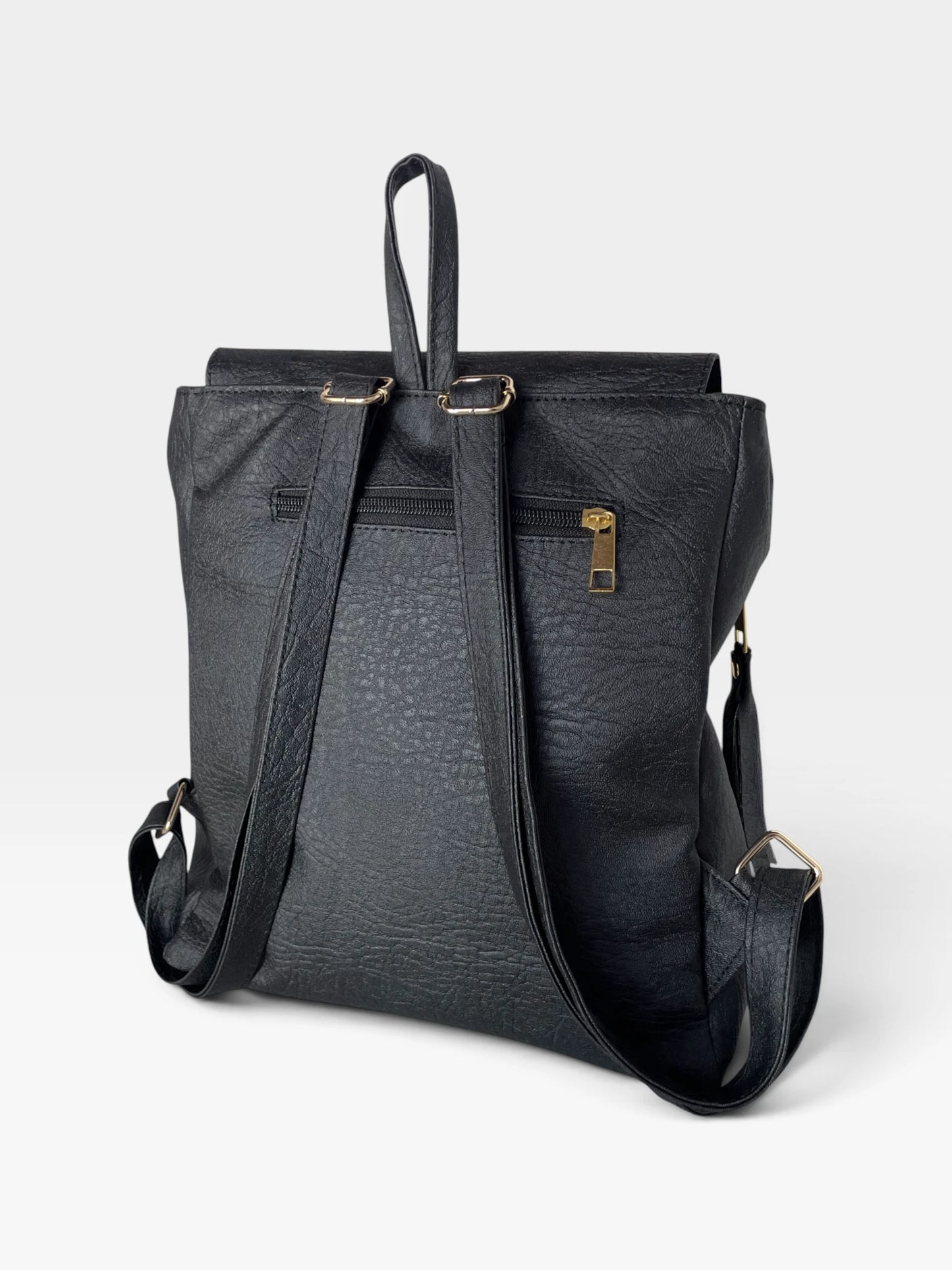 Morral Casual Doble Compartimento con Solapa — Pace Negro