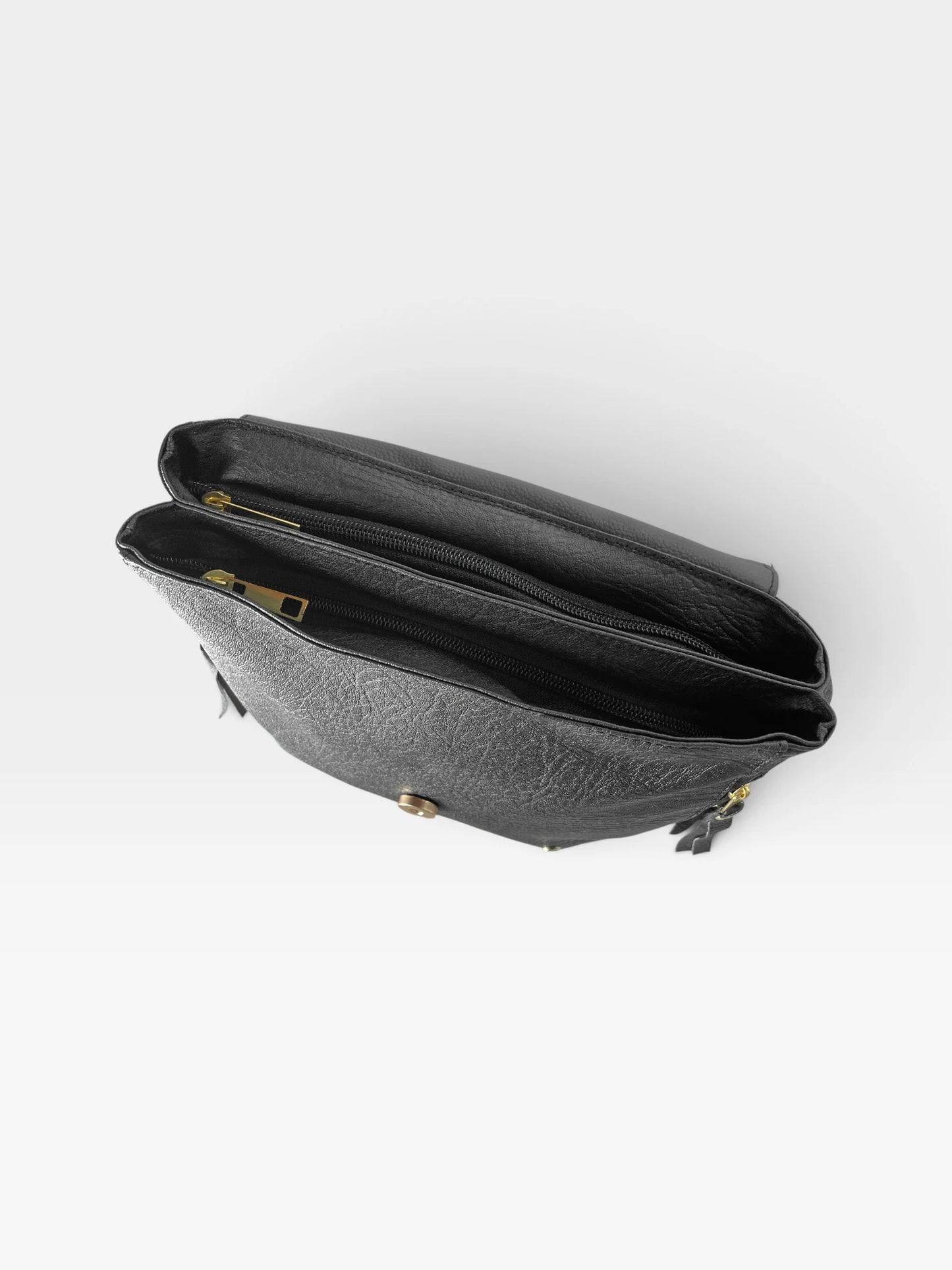 Morral Casual Doble Compartimento con Solapa — Pace Negro