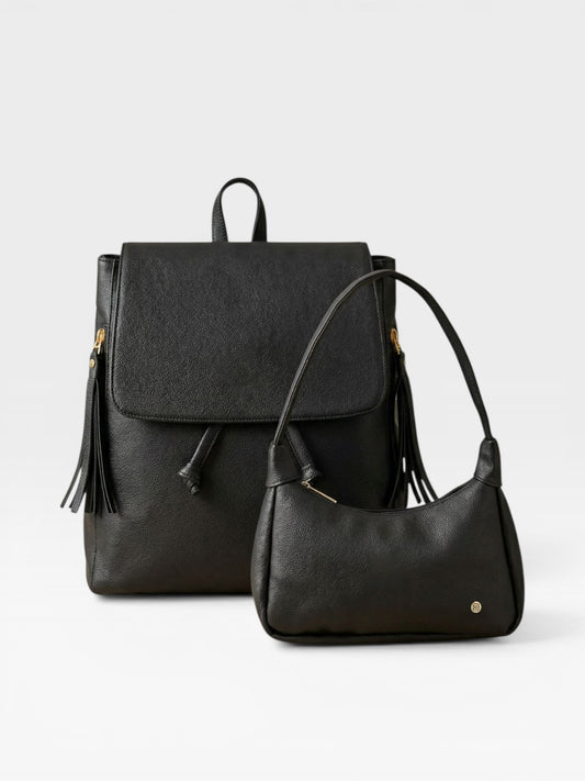 Set dos piezas Combo Morral Pace + Bolso de Hombro Praga