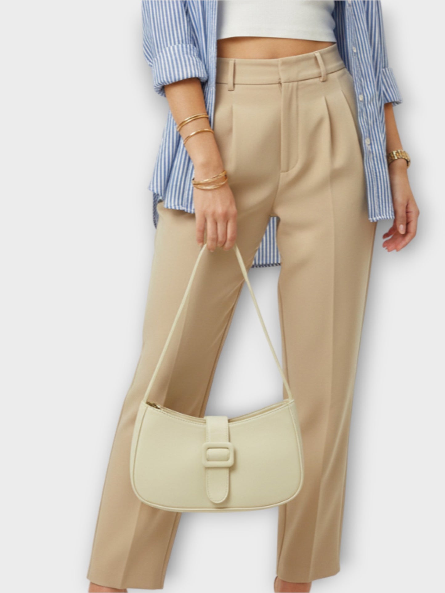 Bolso Tendencia Paris Beige y Negro