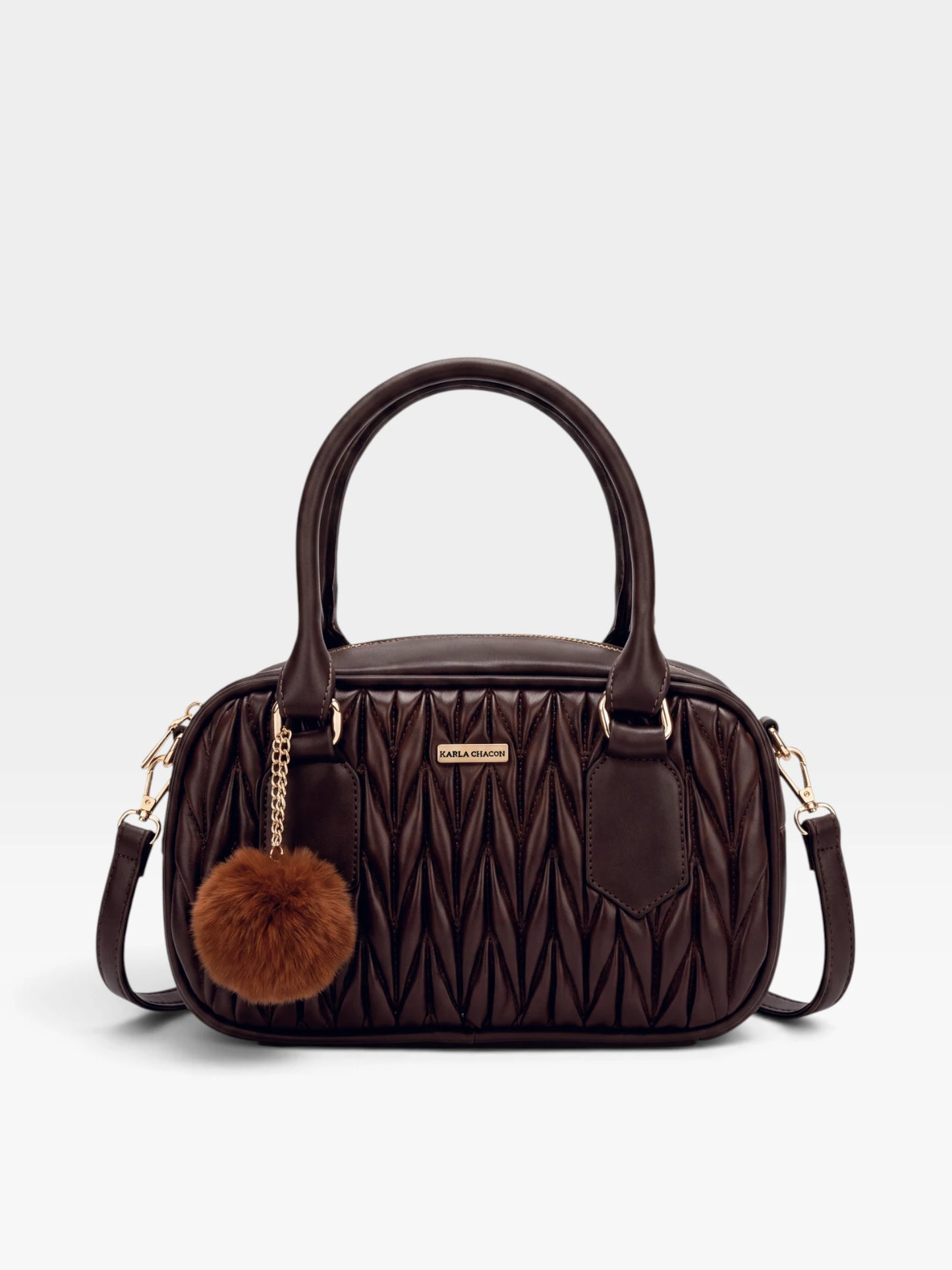 Bolso Boston de Mano con Strap y accesorio — Pau