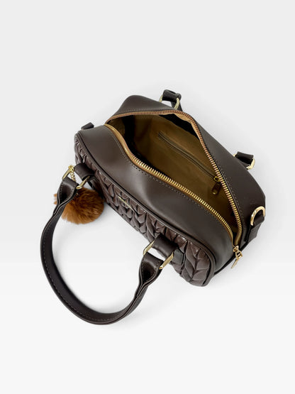 Bolso Boston de Mano con Strap y accesorio — Pau