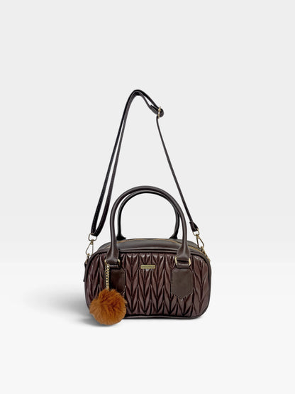 Bolso Boston de Mano con Strap y accesorio — Pau