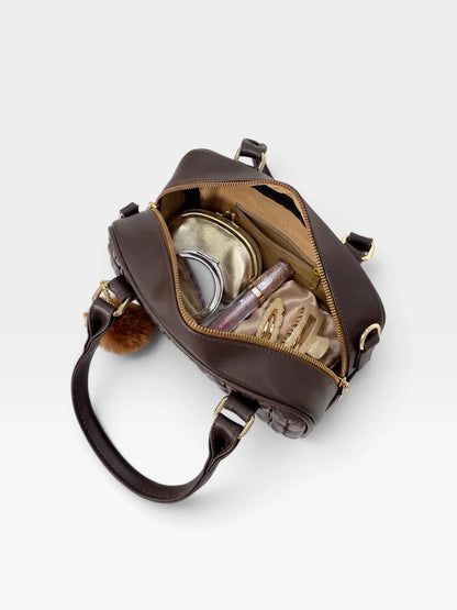 Bolso Boston de Mano con Strap y accesorio — Pau