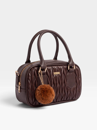Bolso Boston de Mano con Strap y accesorio — Pau