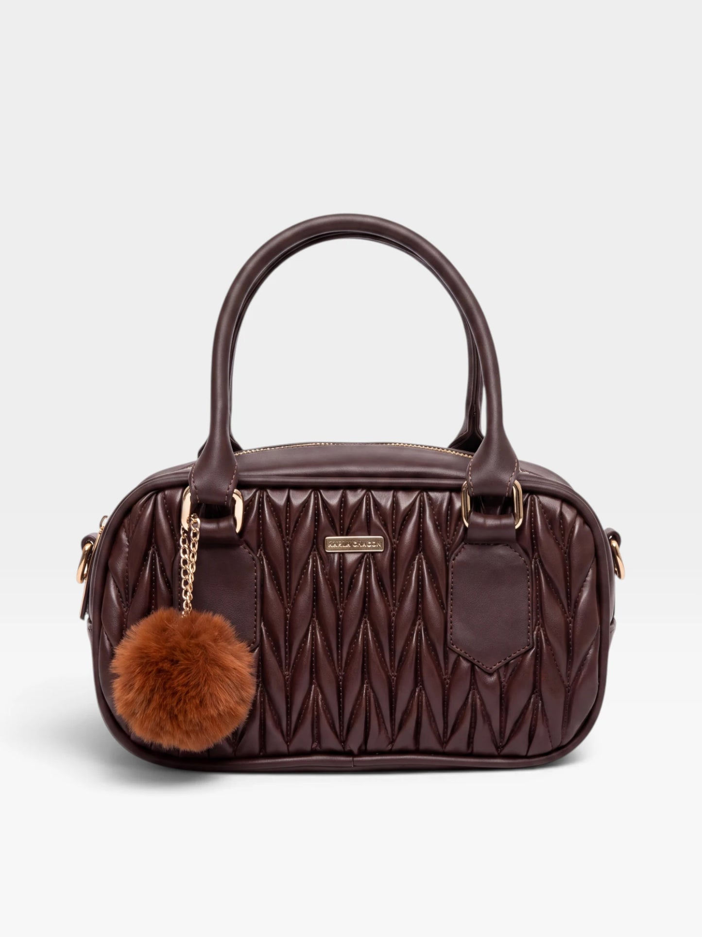 Bolso Boston de Mano con Strap y accesorio — Pau