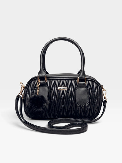 Bolso Boston de Mano con Strap y accesorio — Pau