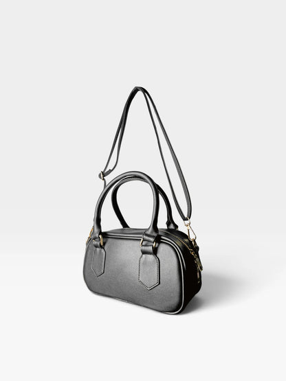 Bolso Boston de Mano con Strap y accesorio — Pau