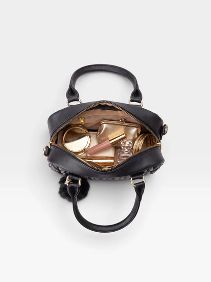 Bolso Boston de Mano con Strap y accesorio — Pau
