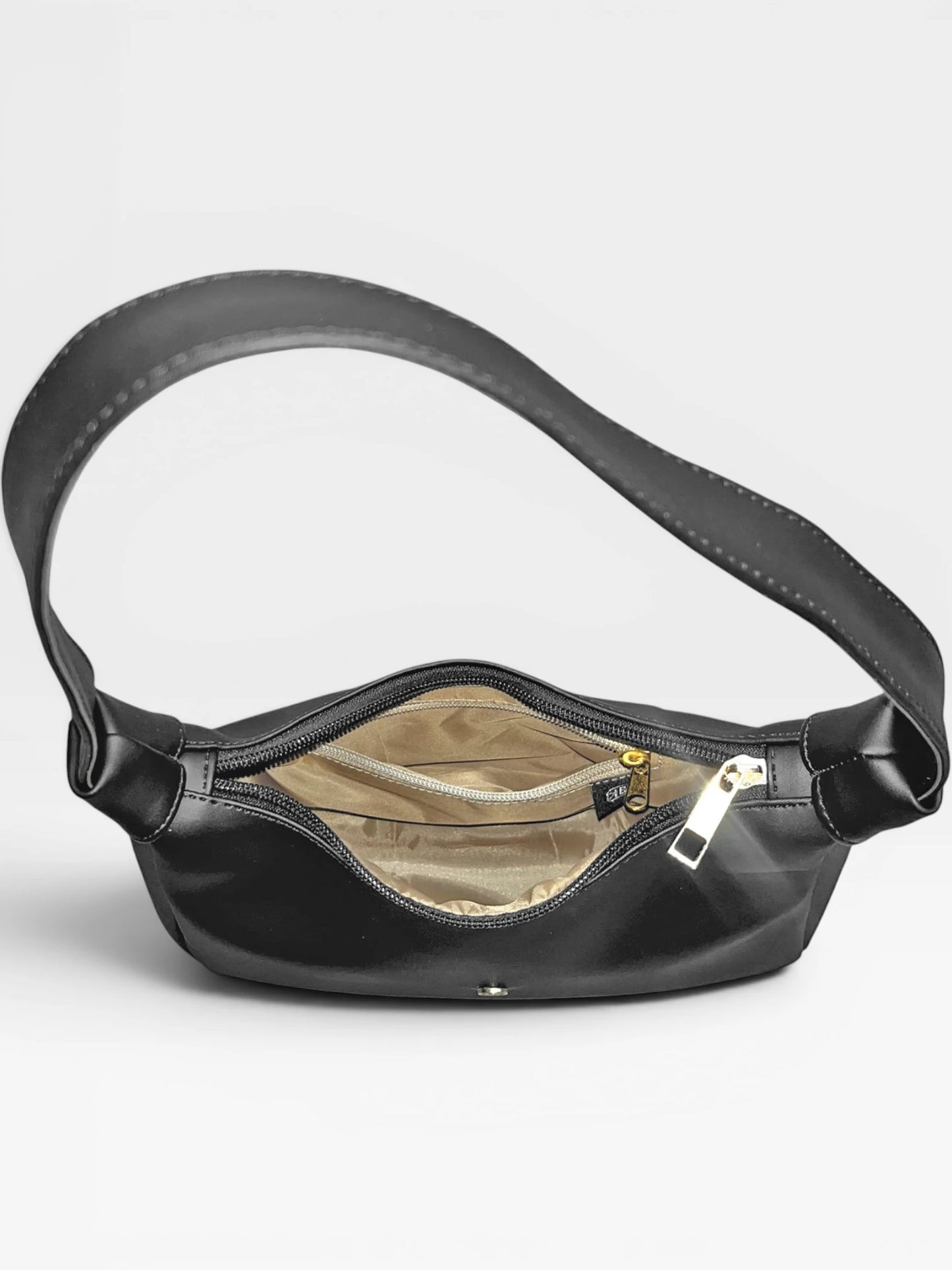 Bolso Cartera De Hombro Pequeña - Negro, Marron y Rojo (Praga)