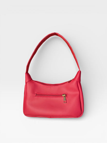 Bolso De Hombro Tendencia Praga - Negro, Marron y Rojo