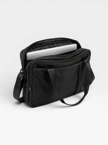 Bolso Maletín Portatil Portafolio Unisex Negro (Riga)