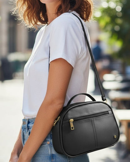 Bolso Riga Mediano Básico negro para mujer