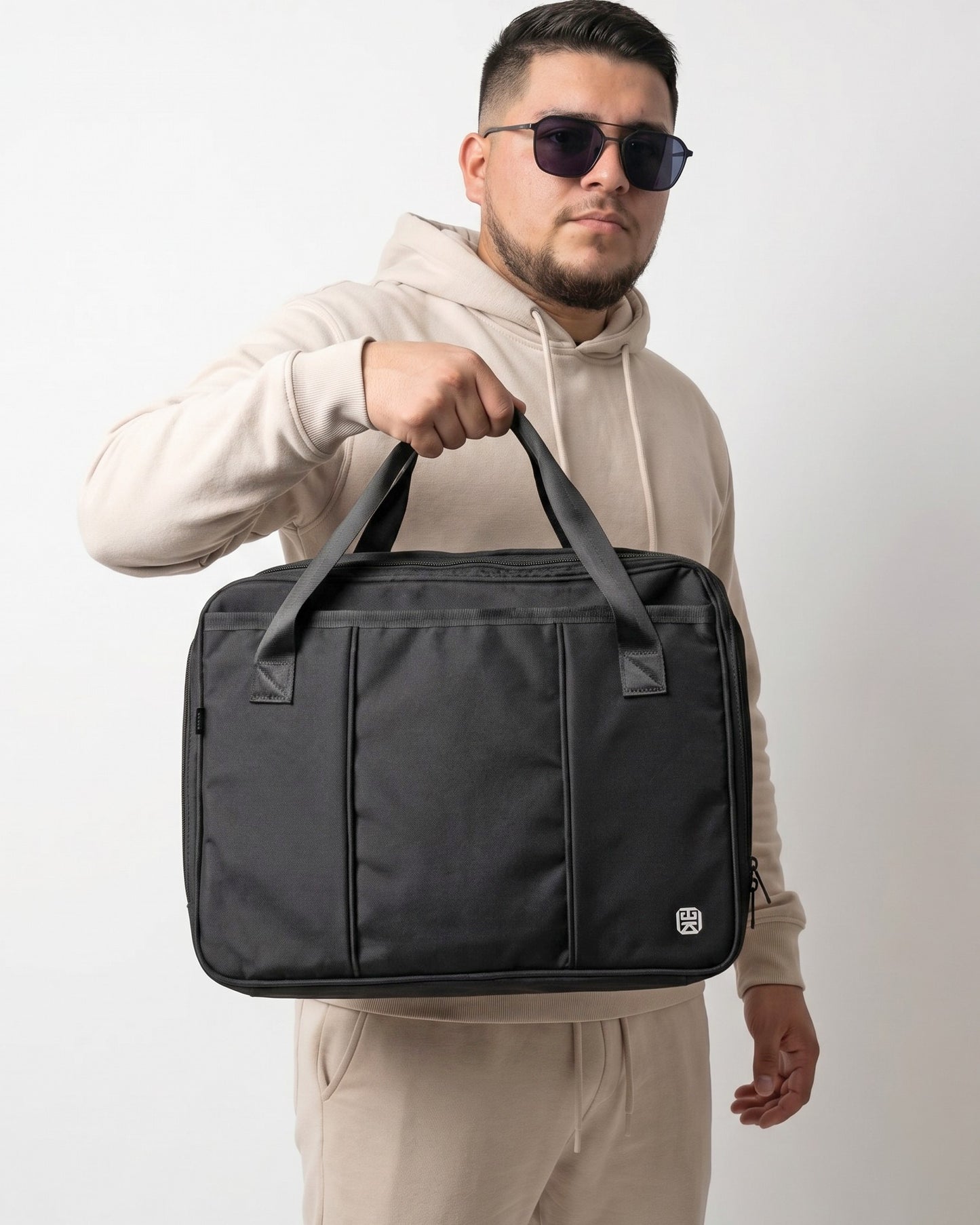 Bolso Maletín Portatil Portafolio Unisex Negro (Riga)