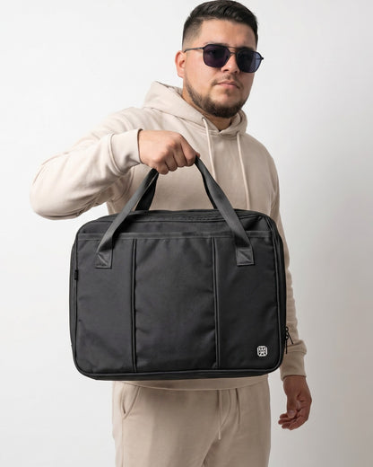 Bolso Maletín Portatil Portafolio Unisex Negro (Riga)