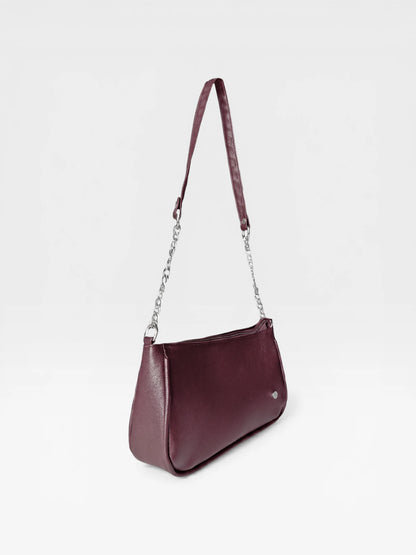 Bolso de Hombro Plateado y Negro (Romy)