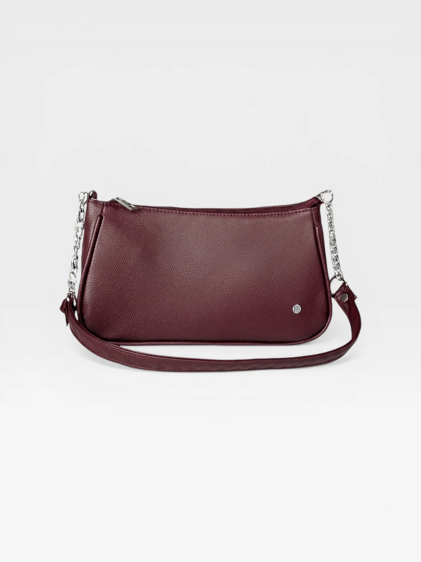 Bolso de Hombro Plateado y Negro (Romy)