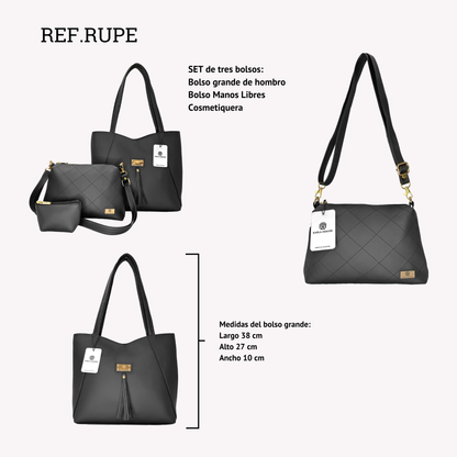 Set de Bolsos Rupe, Tote, Bandolera y Monedero