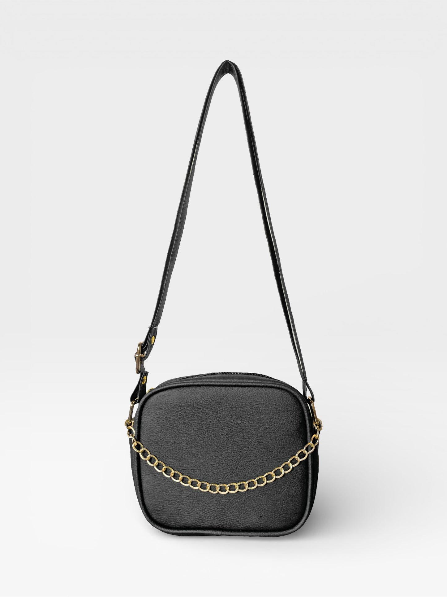 Bolso Bandolera Manos Libres Pequeño - Borgoña, Miel, Beige y Negro (Sade)
