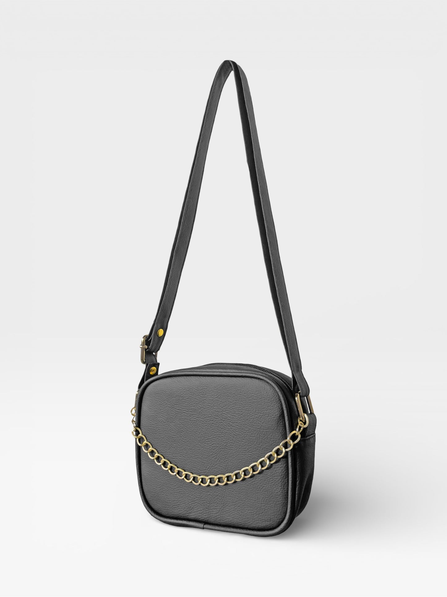 Bolso Bandolera Manos Libres Pequeño - Borgoña, Miel, Beige y Negro (Sade)