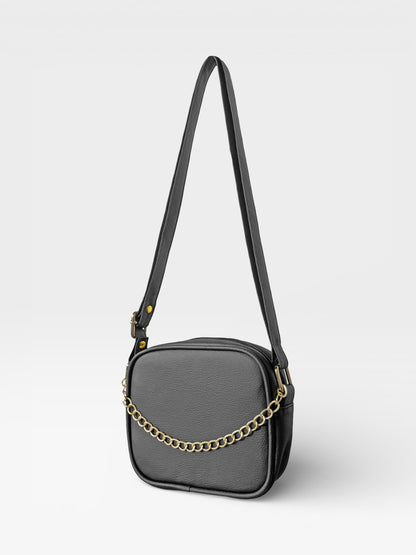 Bolso Bandolera Manos Libres Pequeño - Borgoña, Miel, Beige y Negro (Sade)