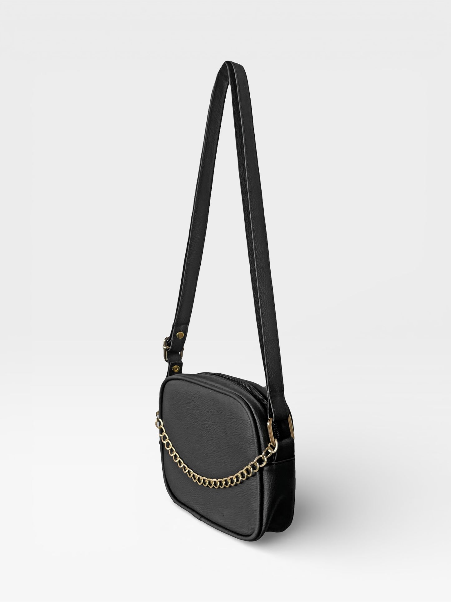 Bolso Bandolera Manos Libres Pequeño - Borgoña, Miel, Beige y Negro (Sade)
