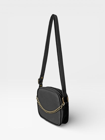 Bolso Bandolera Manos Libres Pequeño - Borgoña, Miel, Beige y Negro (Sade)