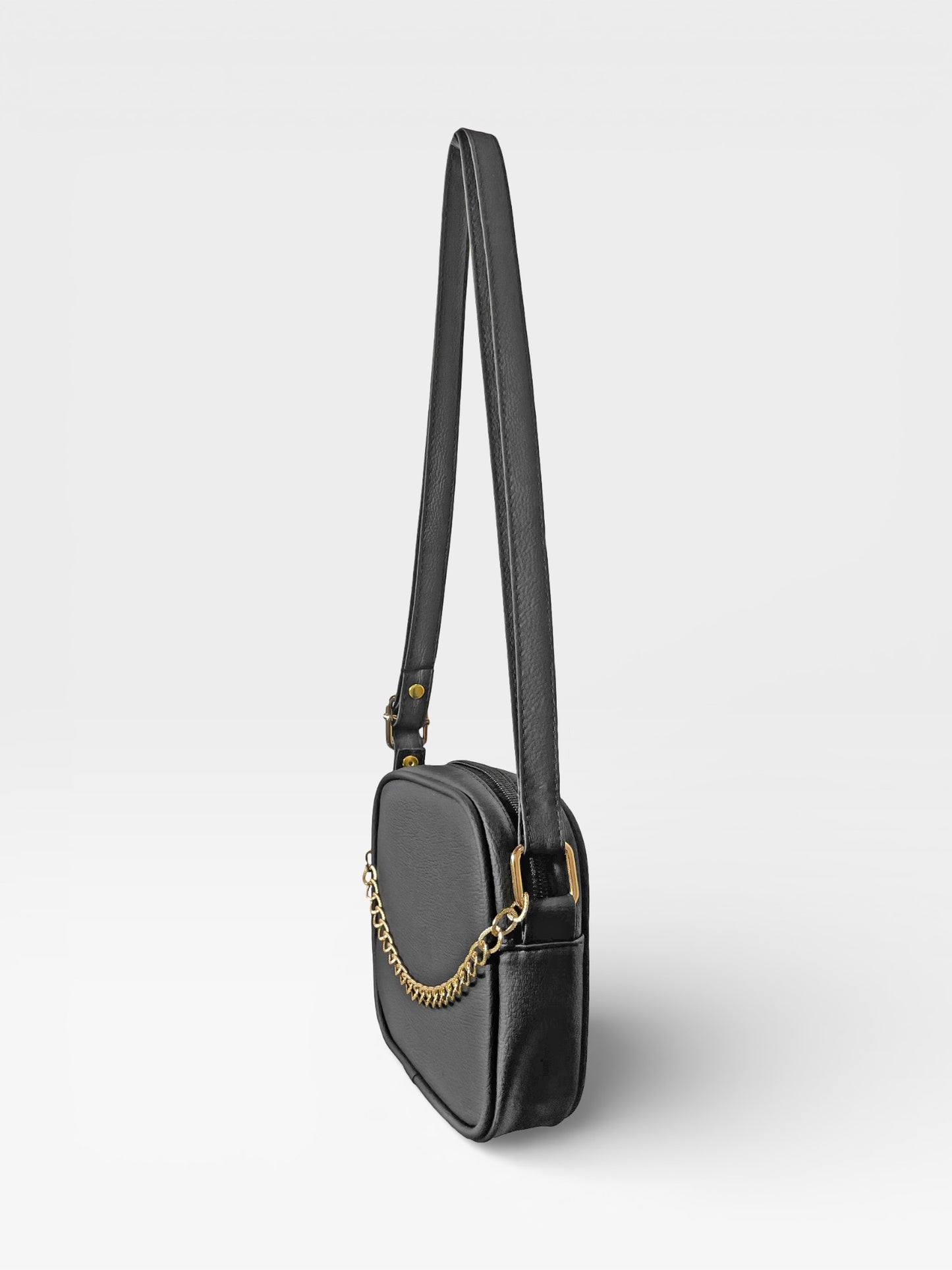 Bolso Bandolera Manos Libres Pequeño - Borgoña, Miel, Beige y Negro (Sade)