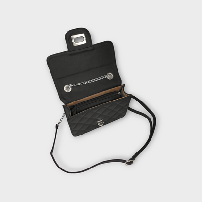 Bolso Sanz en Dorado, Negro y Rojo