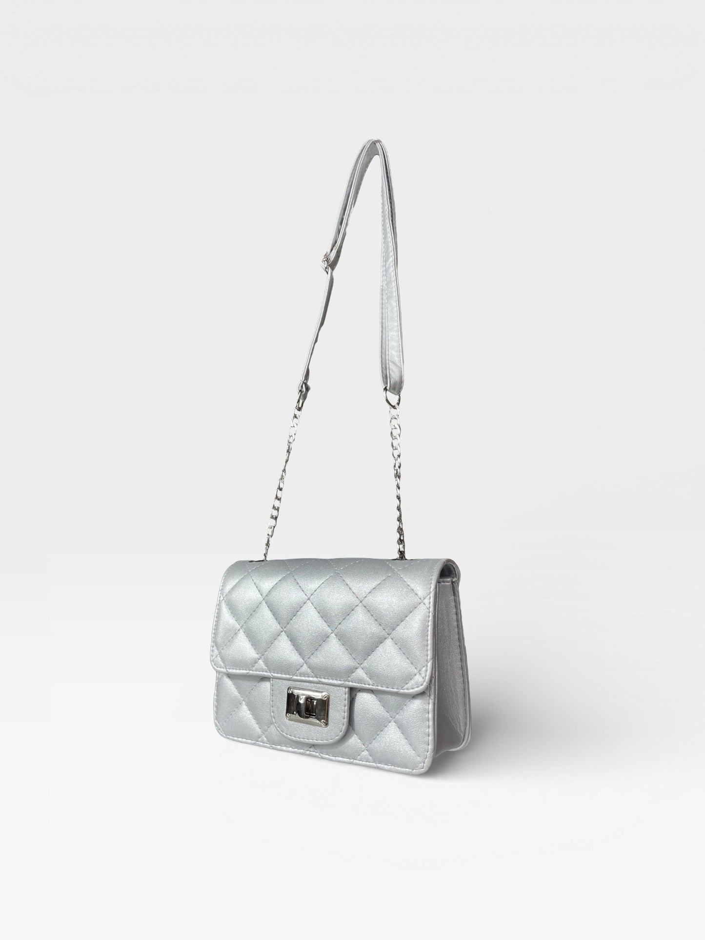 Bolso Sanz en Dorado, Plateado, Negro y Rojo