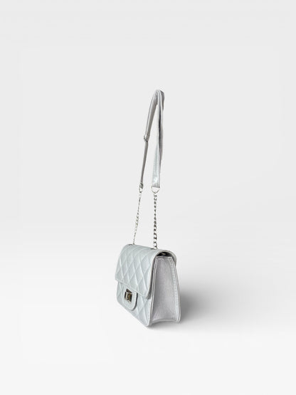 Bolso Sanz en Dorado, Plateado, Negro y Rojo