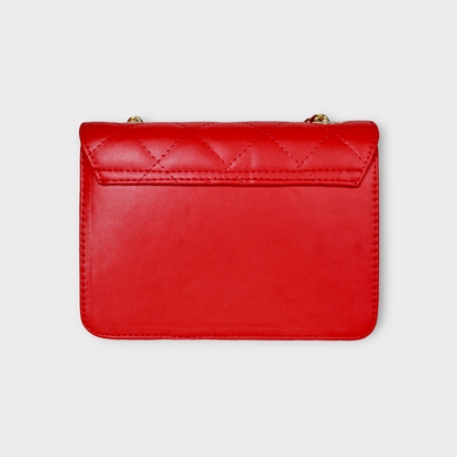 Bolso Sanz en Dorado, Negro y Rojo