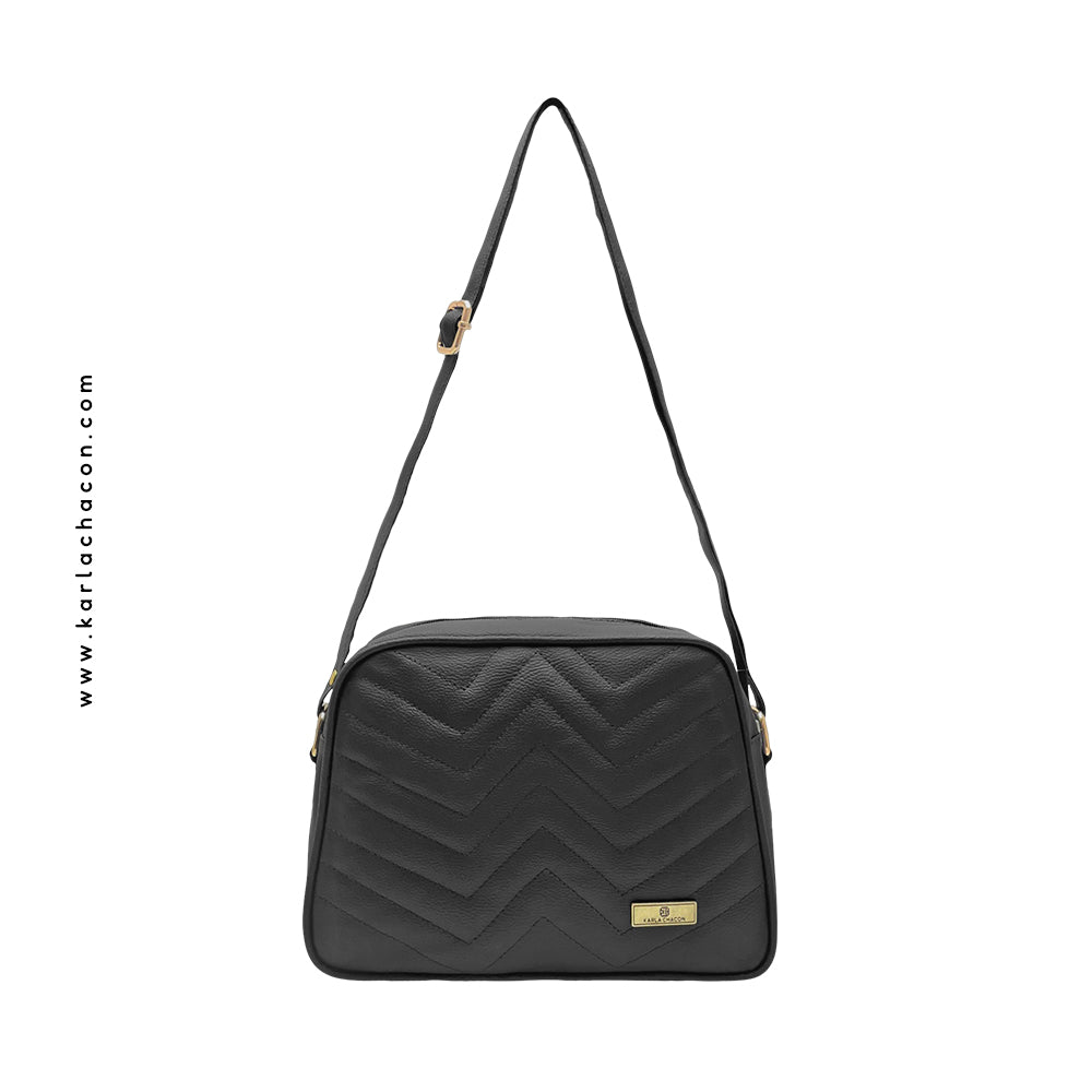 Bolso Tini Negro Con Correa Ajustable