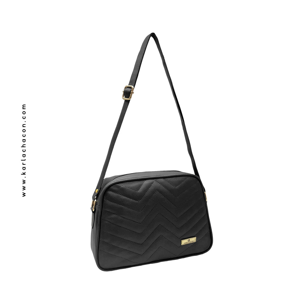 Bolso Tini Negro Con Correa Ajustable