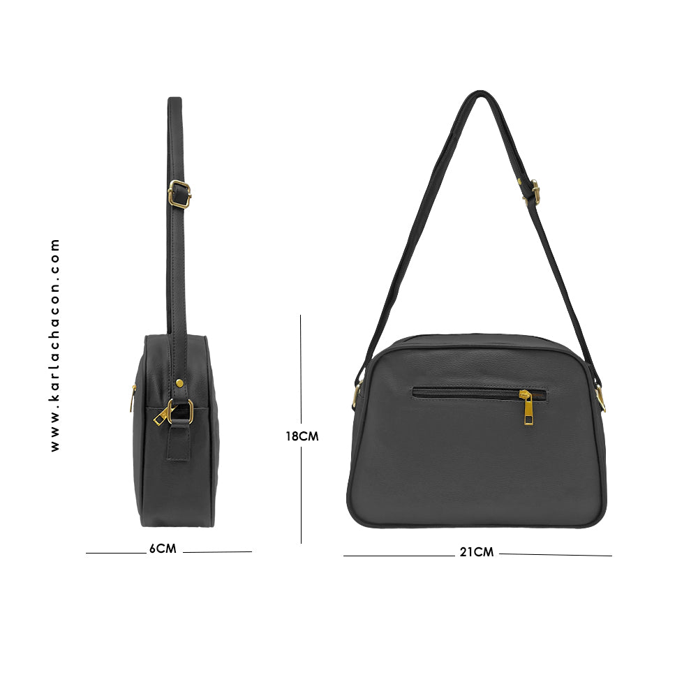 Bolso Tini Negro Con Correa Ajustable