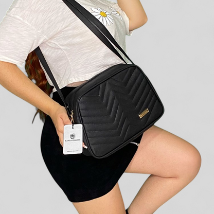 Bolso Tini Negro Con Correa Ajustable
