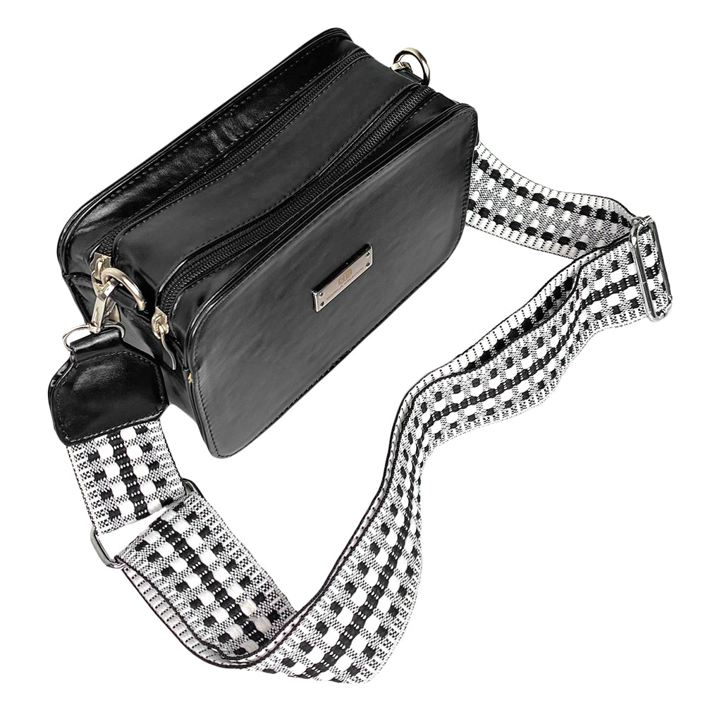 Bolso manos libres negro mujer deals