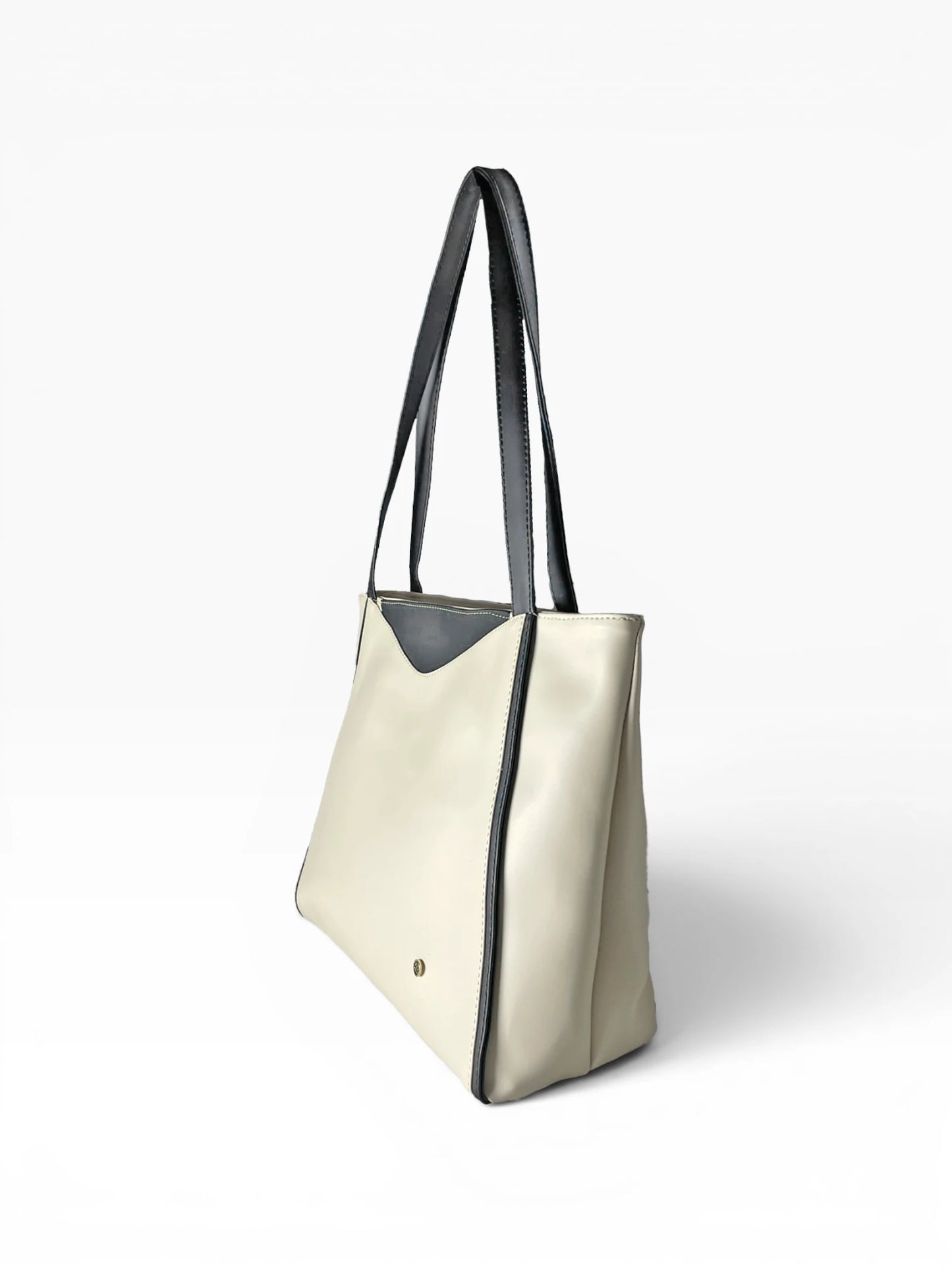 Bolso Cartera Tote Grande con cosmetiquera - Vinotinto, Negro y Beige (Vero)