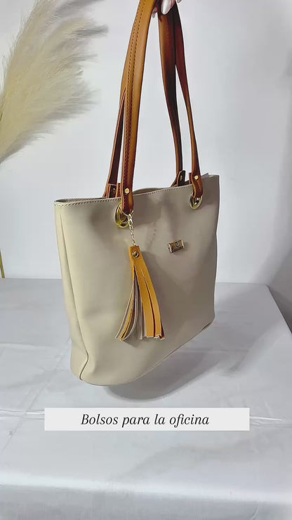 Cartera Gady Beige con Accesorio
