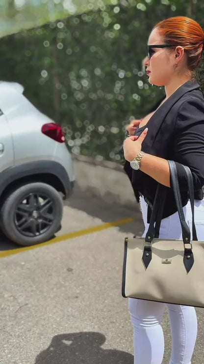 Bolso Cloe Beige con Monedero
