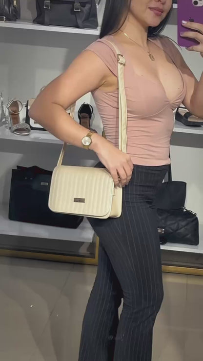 Bolso Baru Manos Libres - Dorado, Plateado y Negro