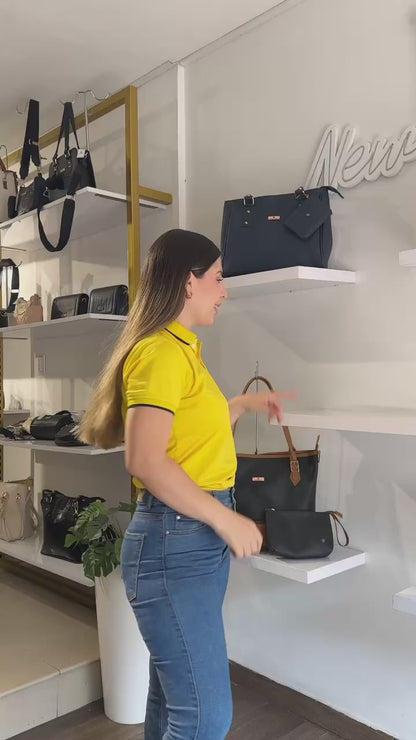 Cartera Crez Azul con Accesorio