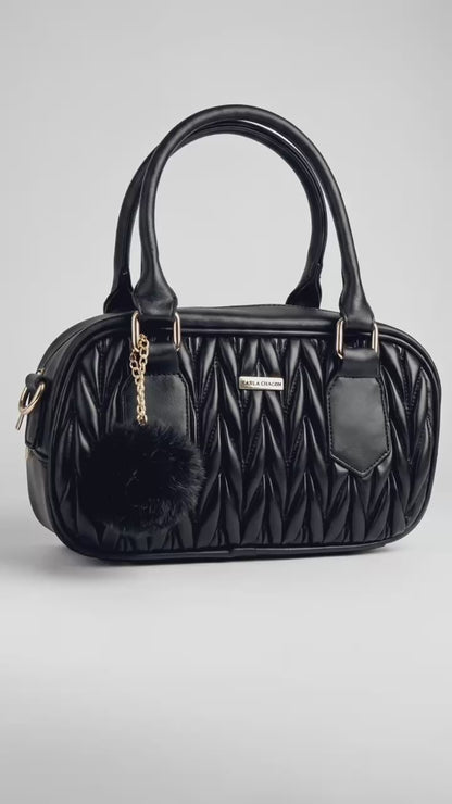 Bolso Boston de Mano con Strap y accesorio — Pau